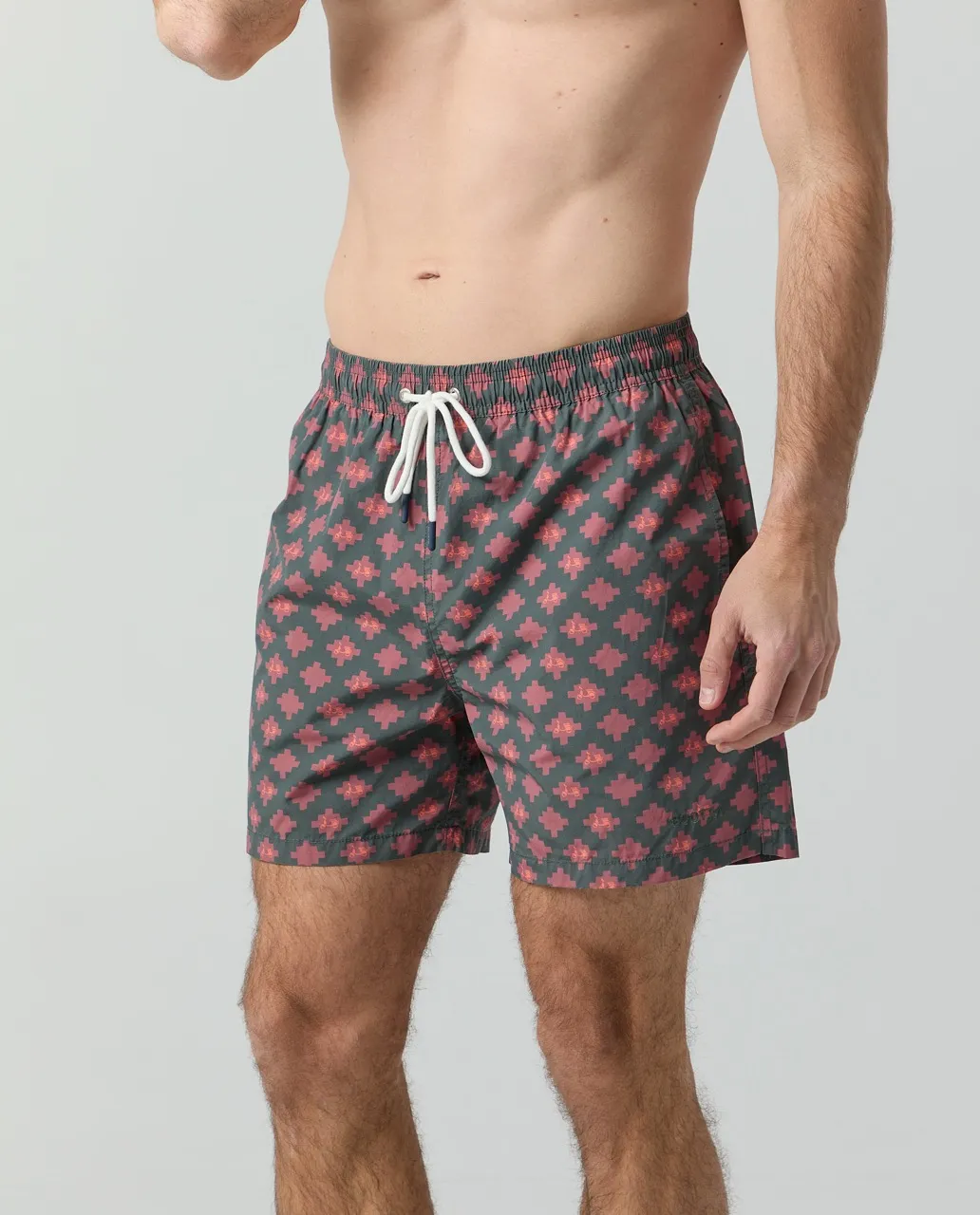 Bañador Logo Geometric Khaki - Image 4