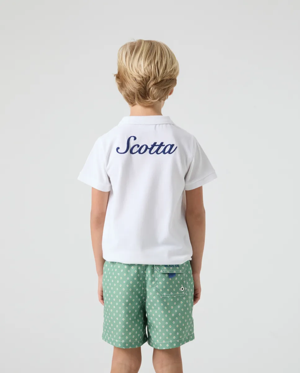 Bañador niño flowers classic khaki - Image 4