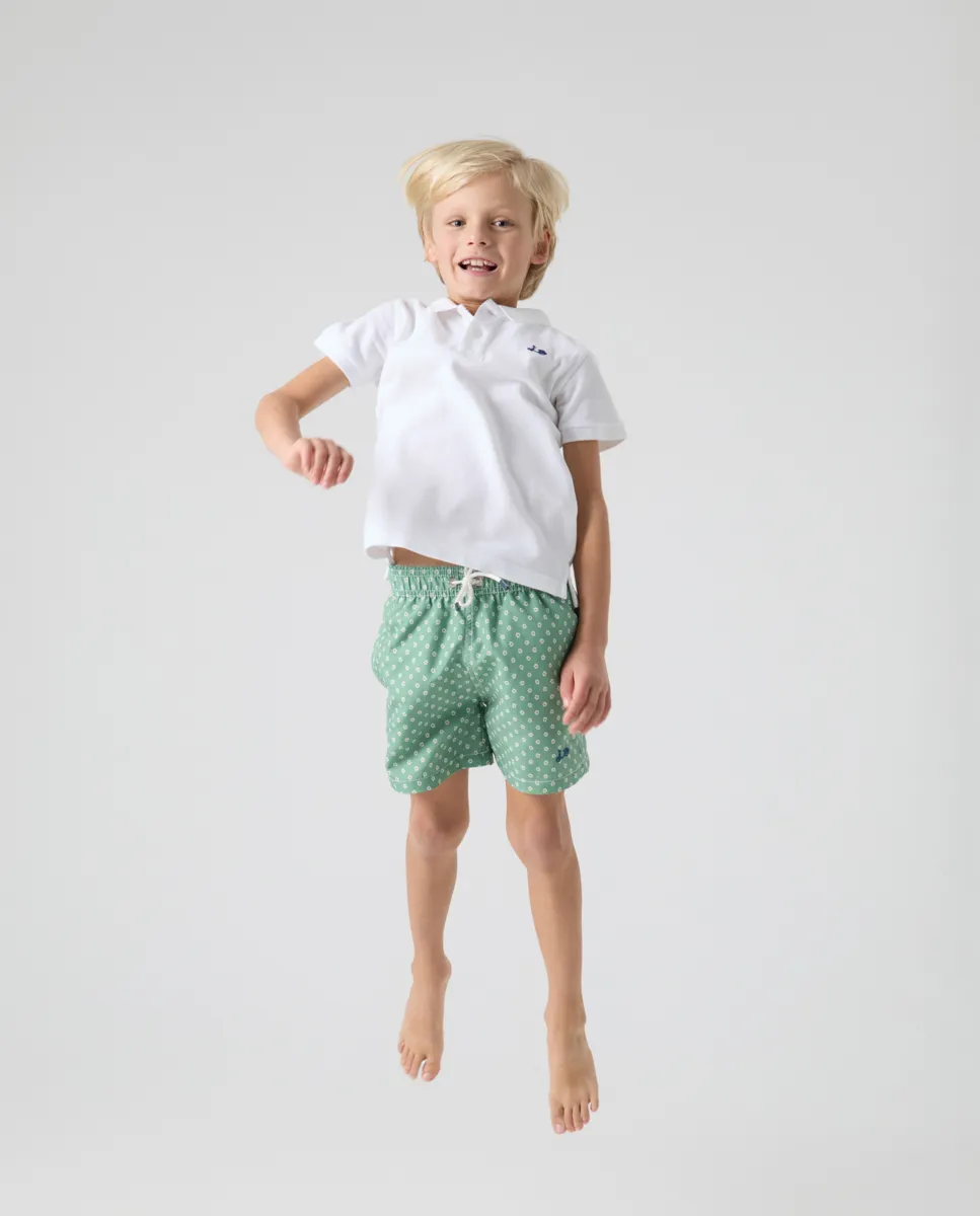 Bañador niño flowers classic khaki - Image 6