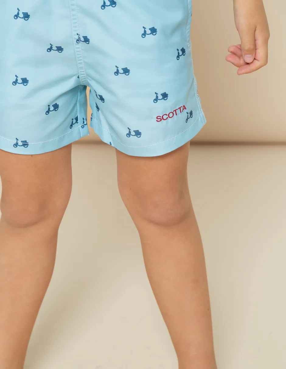 BAÑADOR NIÑO LOGO CELESTE - Image 3
