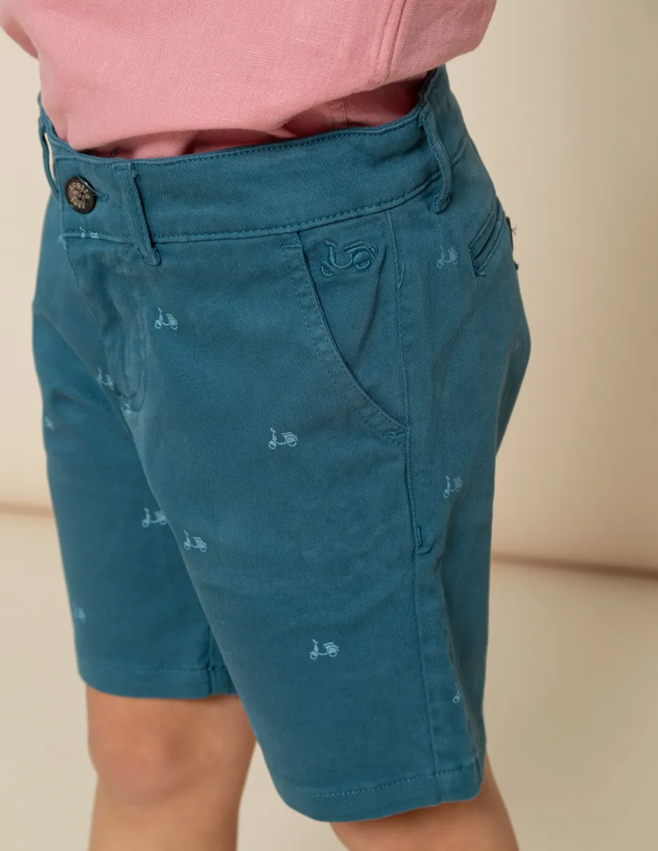 BERMUDA NIÑO LOGO DENIM - Image 5