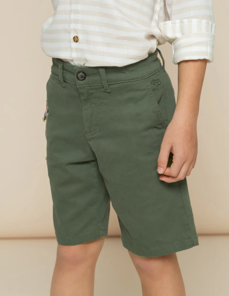 BERMUDA NIÑO STEVE KHAKI - Image 3