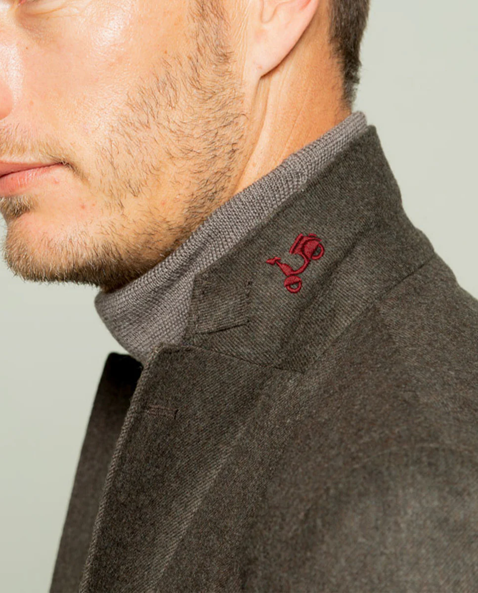 Blazer smooth wool marron - Image 2
