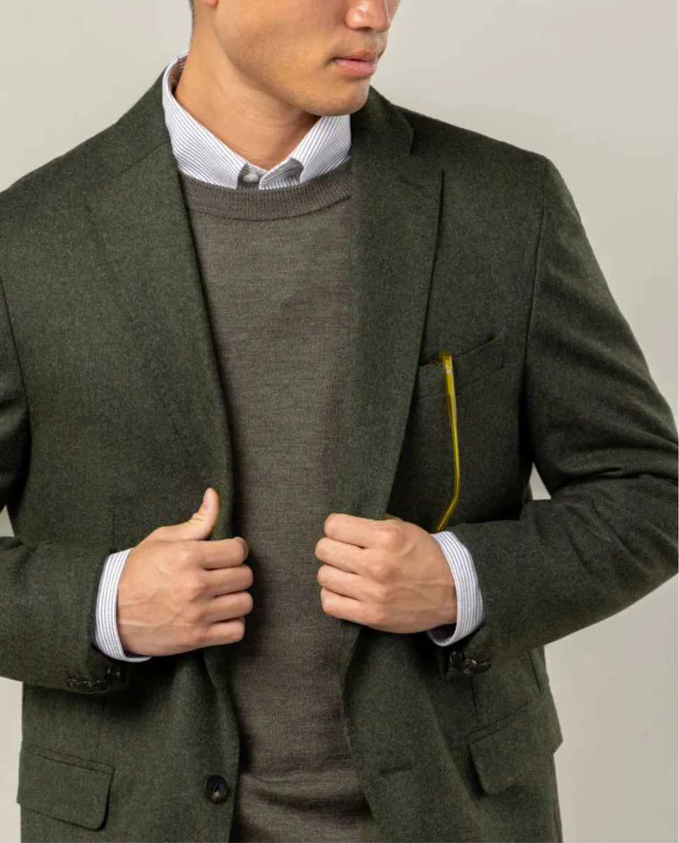 BLAZER SMOOTH WOOL VERDE - Image 2