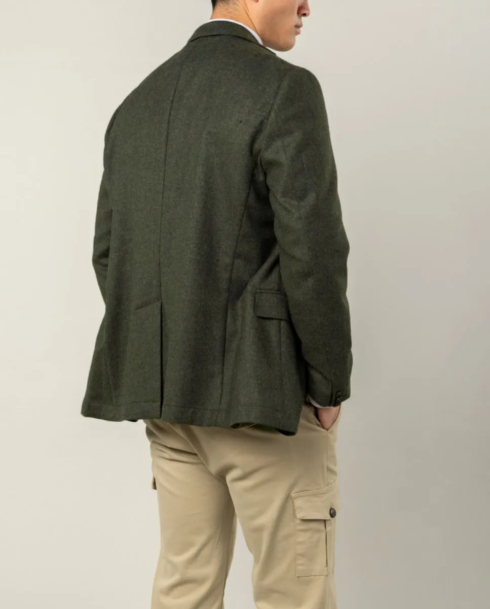 BLAZER SMOOTH WOOL VERDE - Image 3