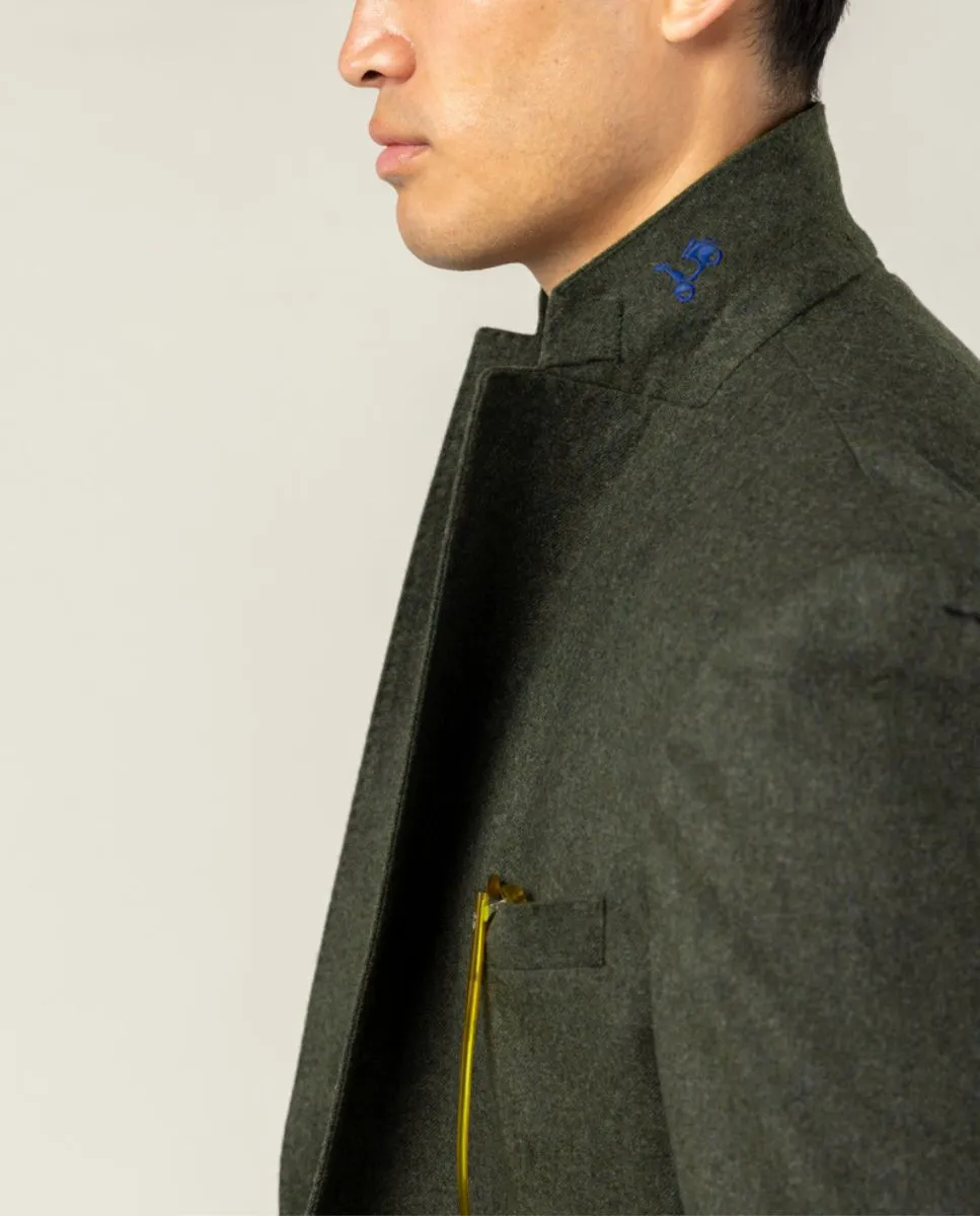 BLAZER SMOOTH WOOL VERDE - Image 5