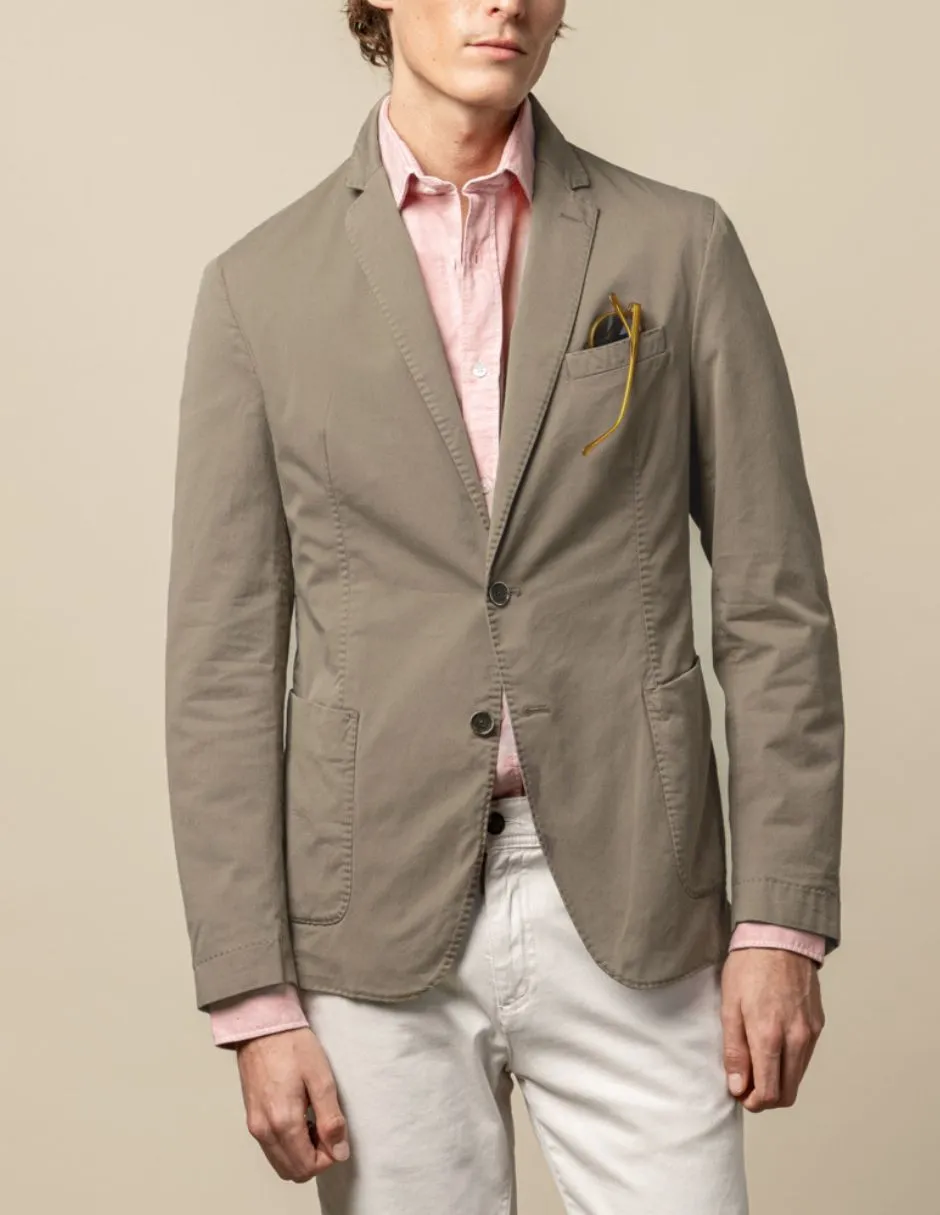 BLAZER TWILL MARRON