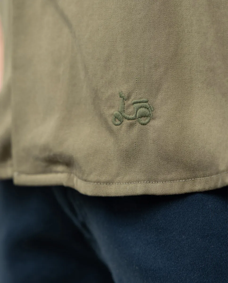 CAMISA BRUNCH TENCEL KHAKI - Image 2