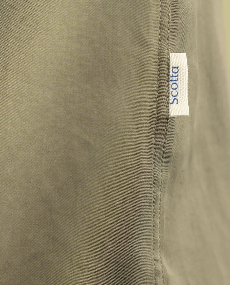 CAMISA BRUNCH TENCEL KHAKI - Image 4