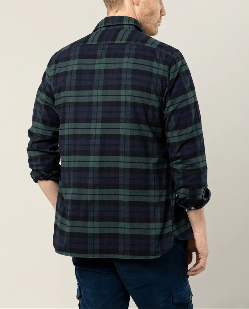 CAMISA CAMDEN TARTAN VERDE OSCURO - Image 3