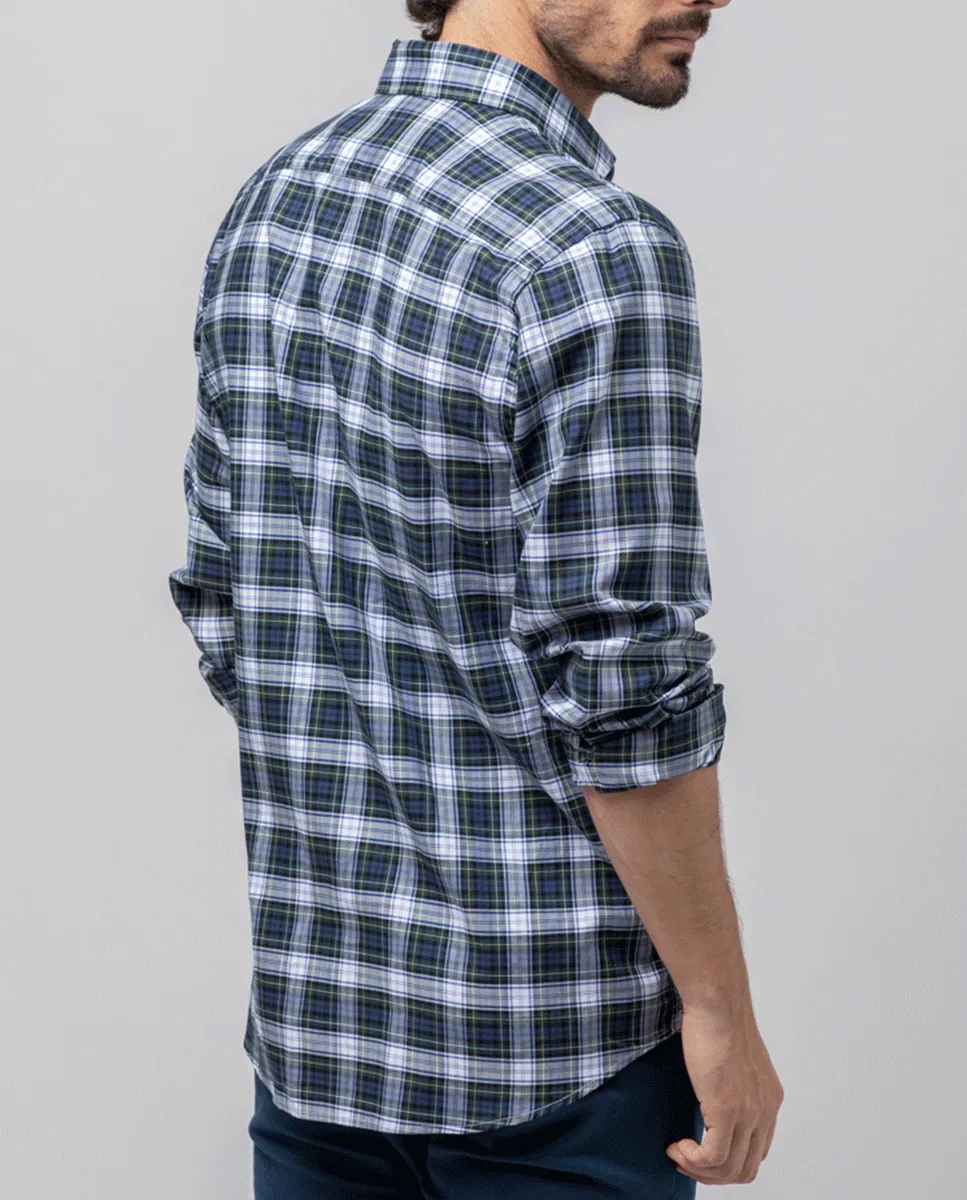 Camisa cuadro alpes verde - Image 3
