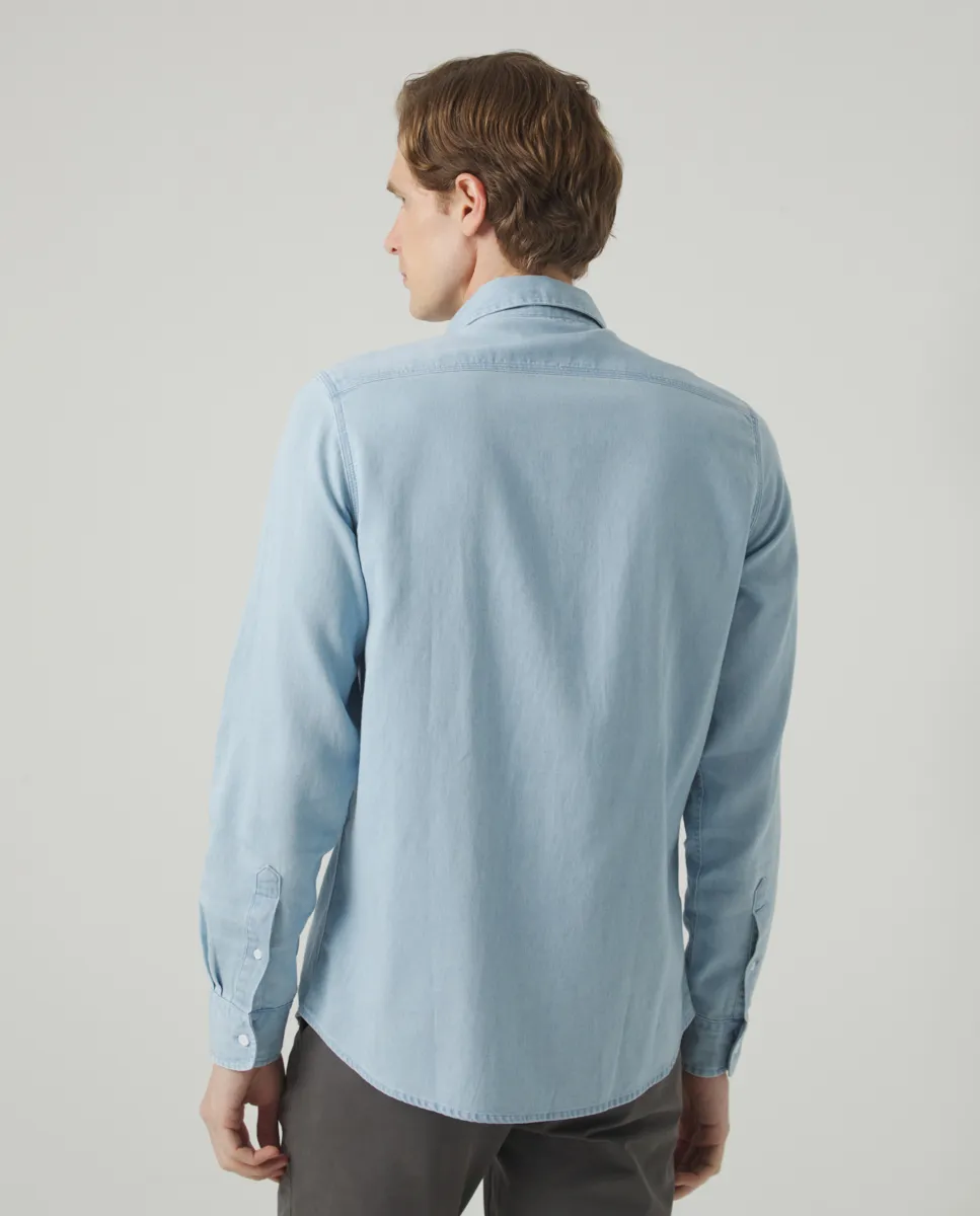 Camisa Denim Pockets Indigo - Image 3