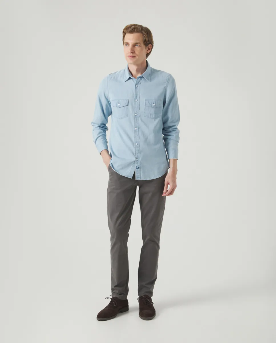 Camisa Denim Pockets Indigo - Image 5