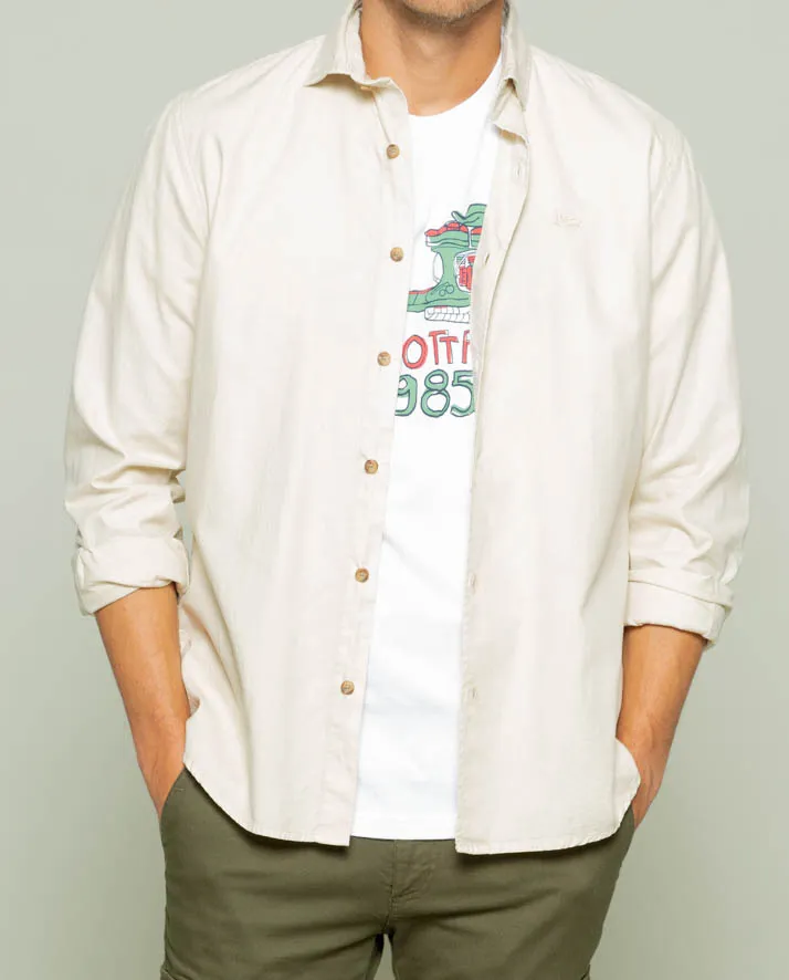 CAMISA ESTRUCTURA PINPOINT CRUDO