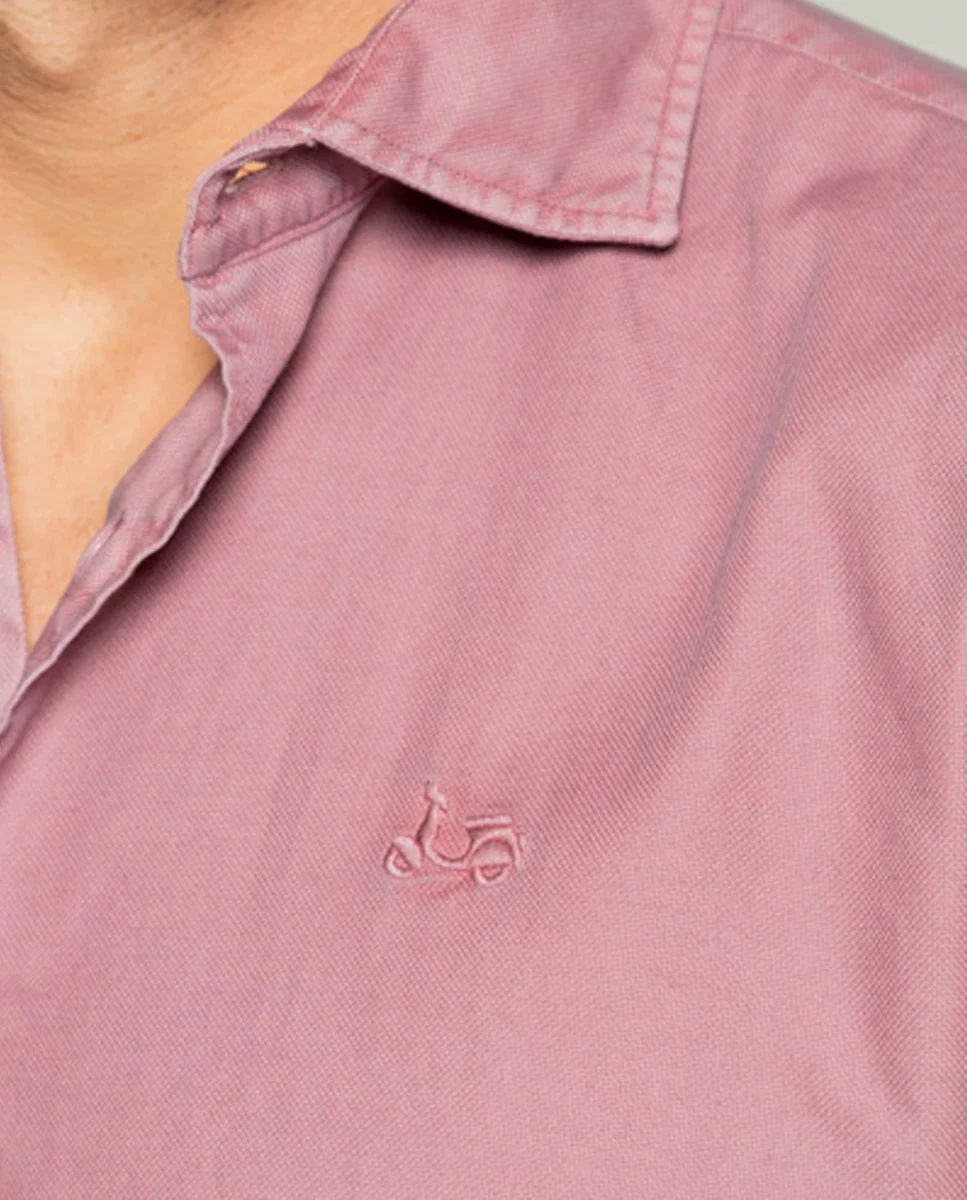Camisa estructura pinpoint rosa - Image 2
