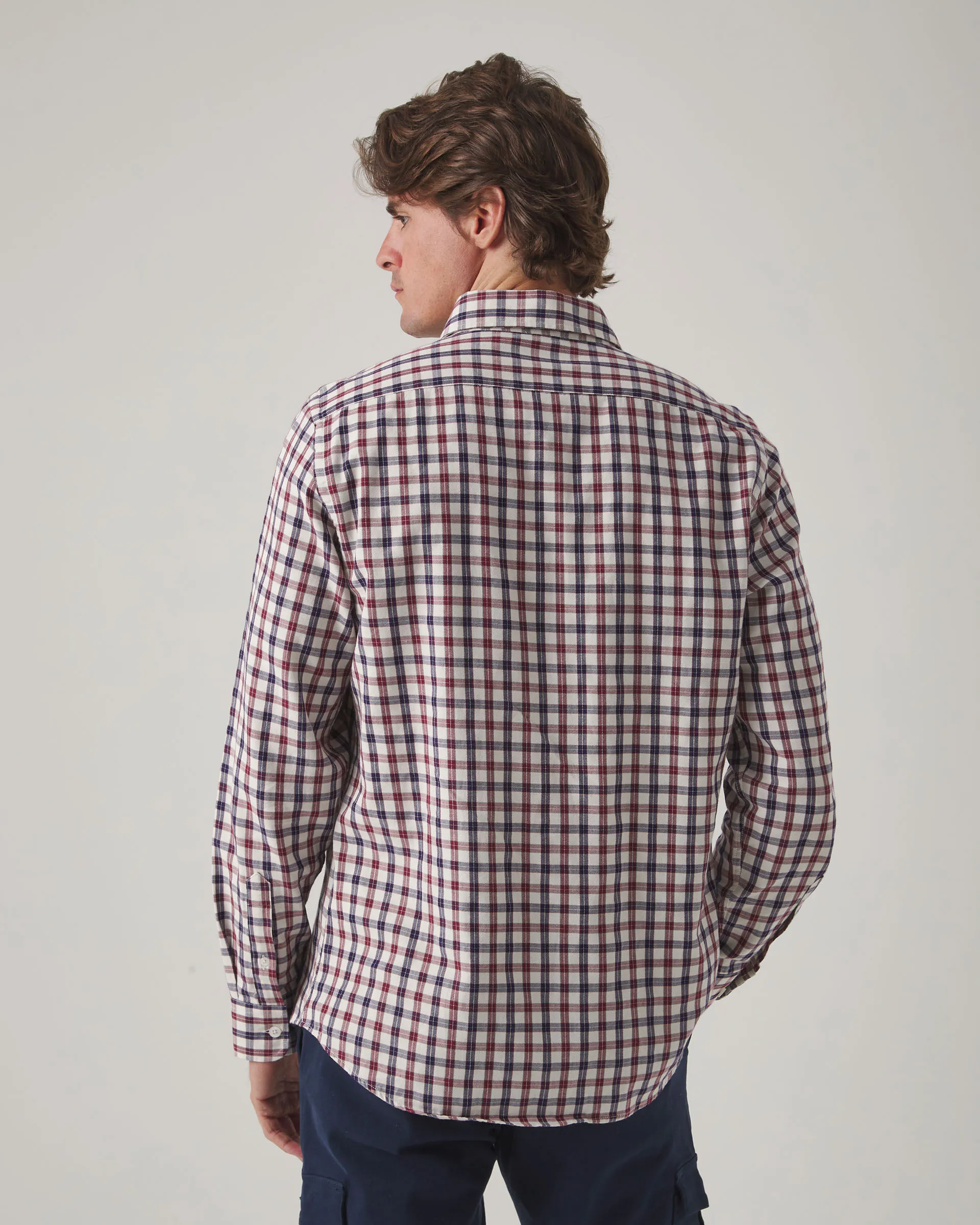 Camisa Fall Tartán Crudo - Image 3