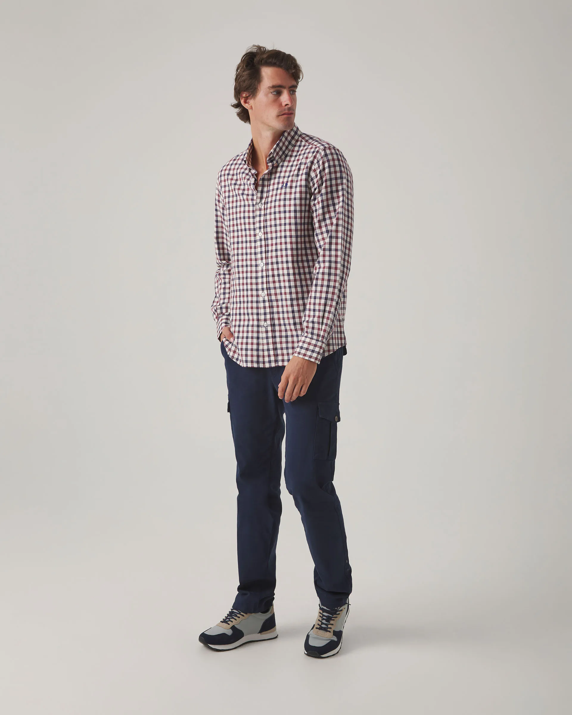 Camisa Fall Tartán Crudo - Image 4