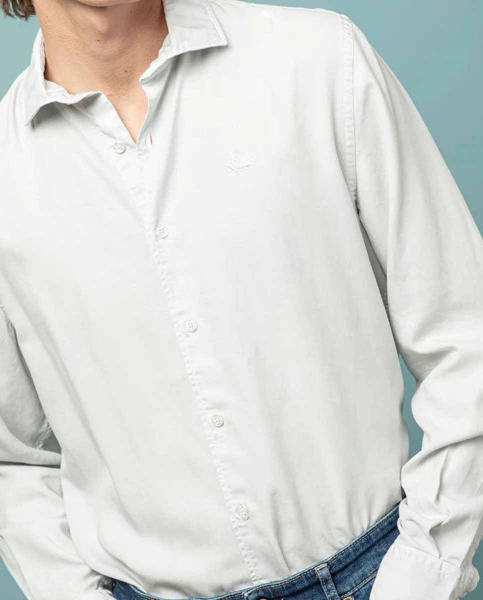 CAMISA FOREST TENCEL LINEN GRIS CLARO - Image 2