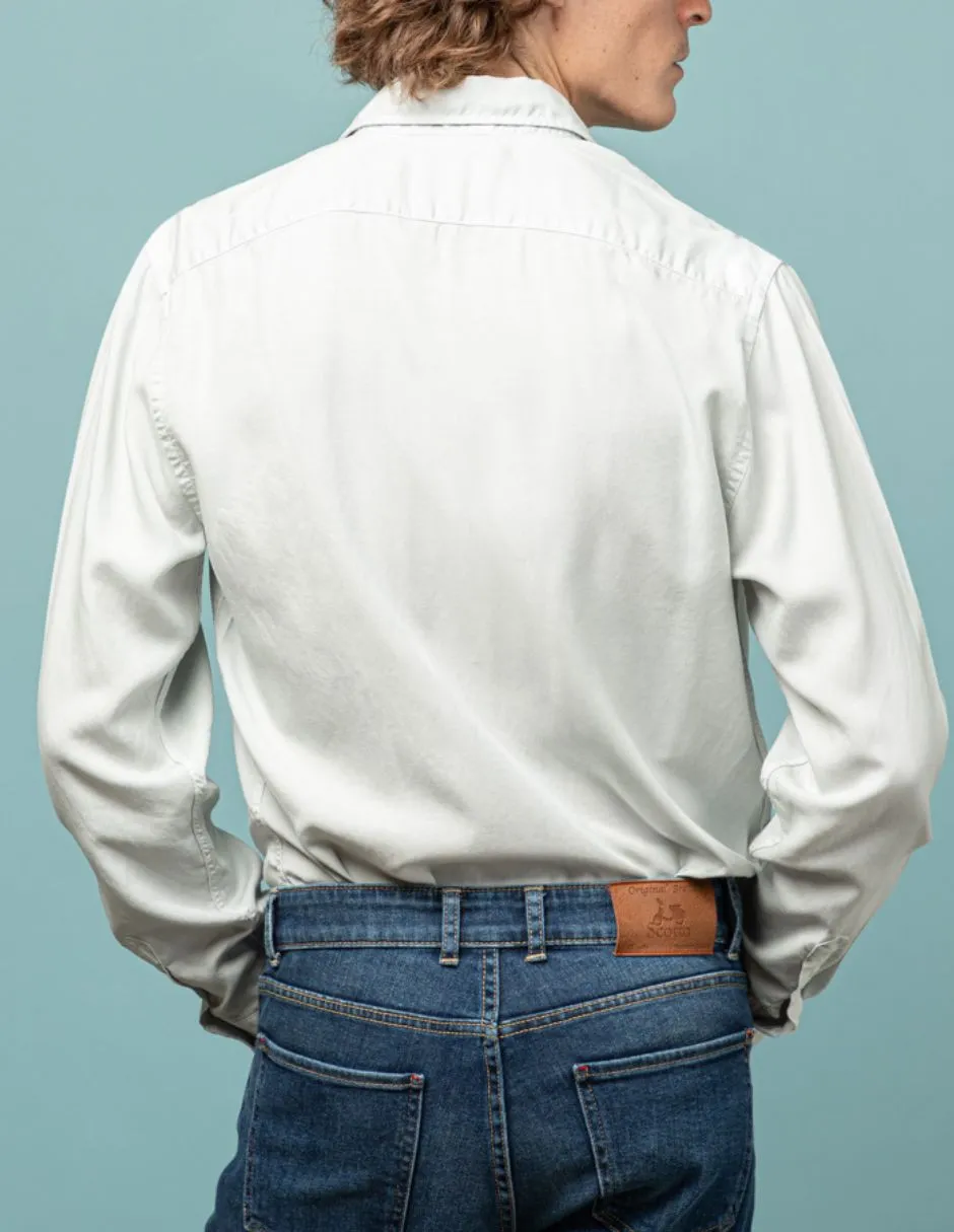 CAMISA FOREST TENCEL LINEN GRIS CLARO - Image 3