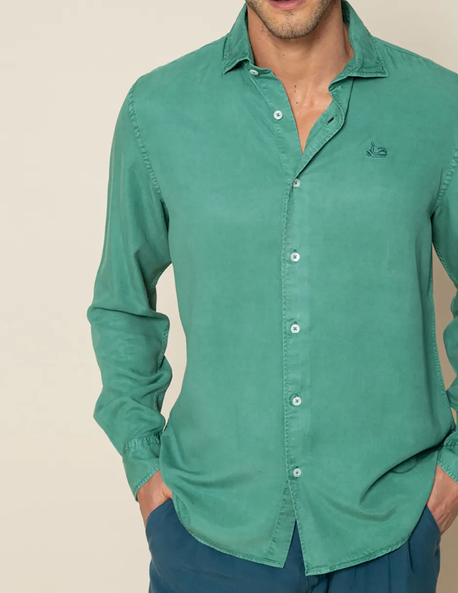CAMISA FOREST TENCEL LINEN VERDE - Image 3