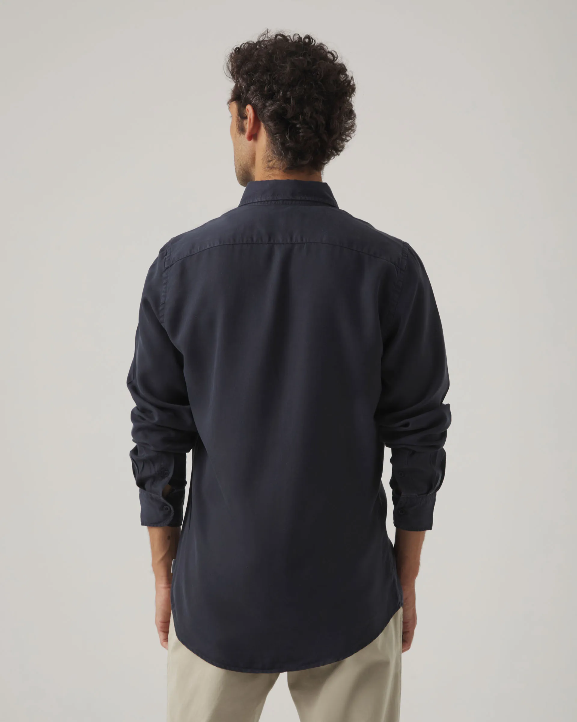 Camisa Forest Tencel Marino - Image 2