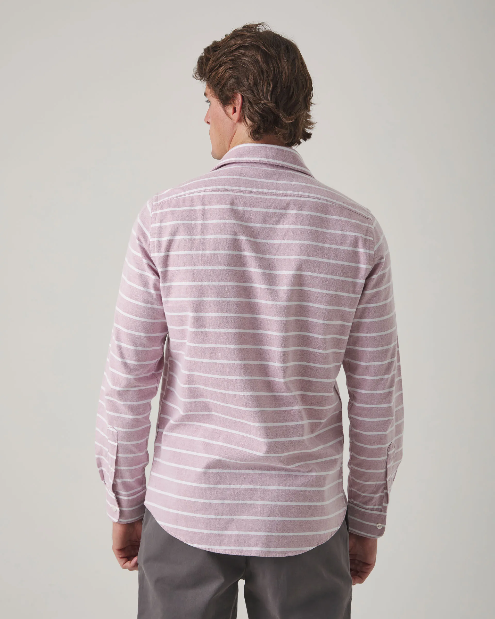 Camisa Horizontal Stripes Burdeos - Image 3