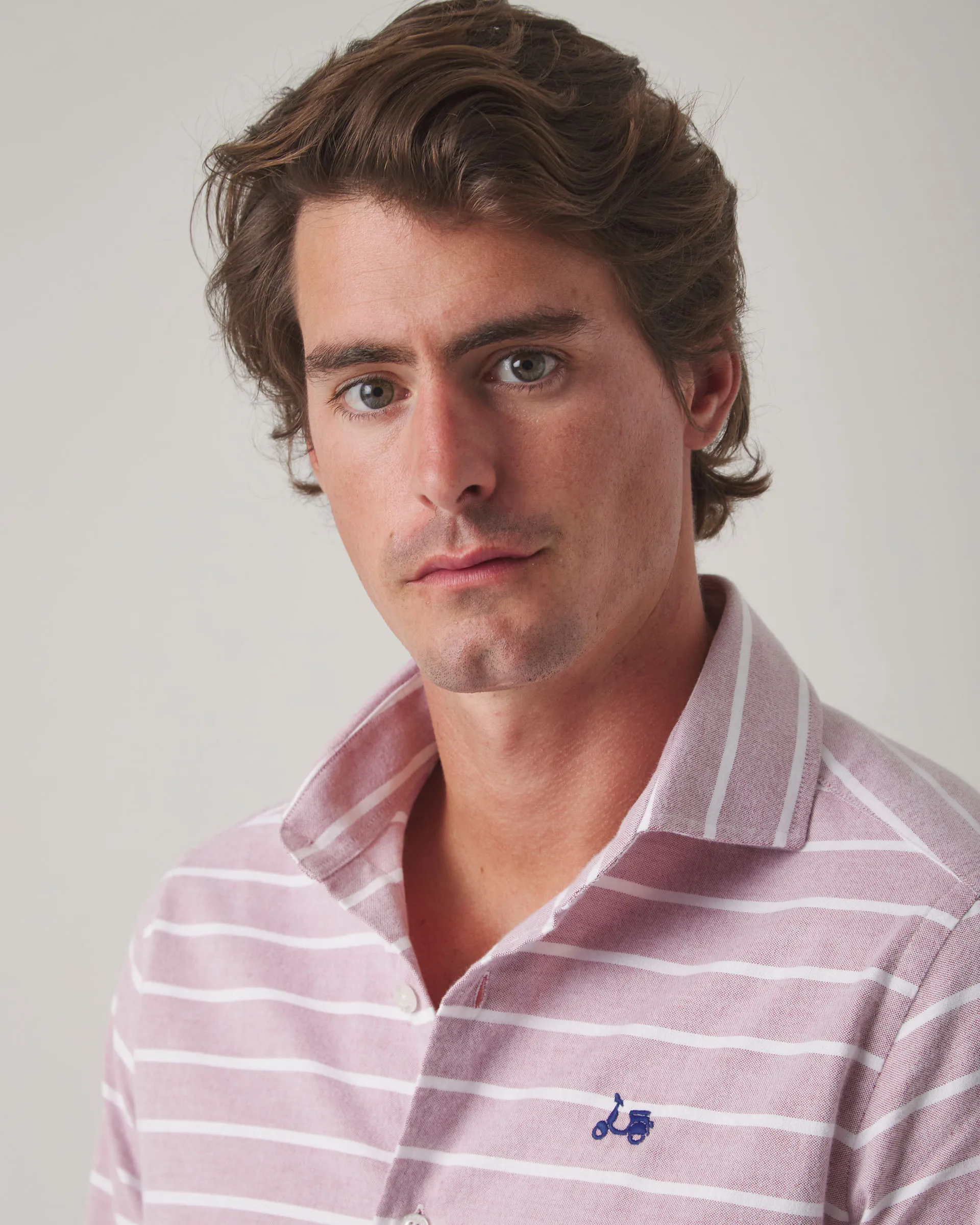 Camisa Horizontal Stripes Burdeos - Image 4