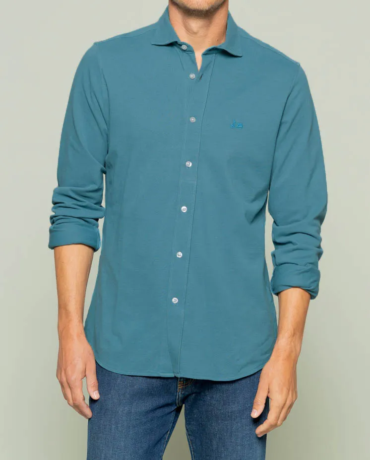 CAMISA JOY PIQUE DENIM - Image 2