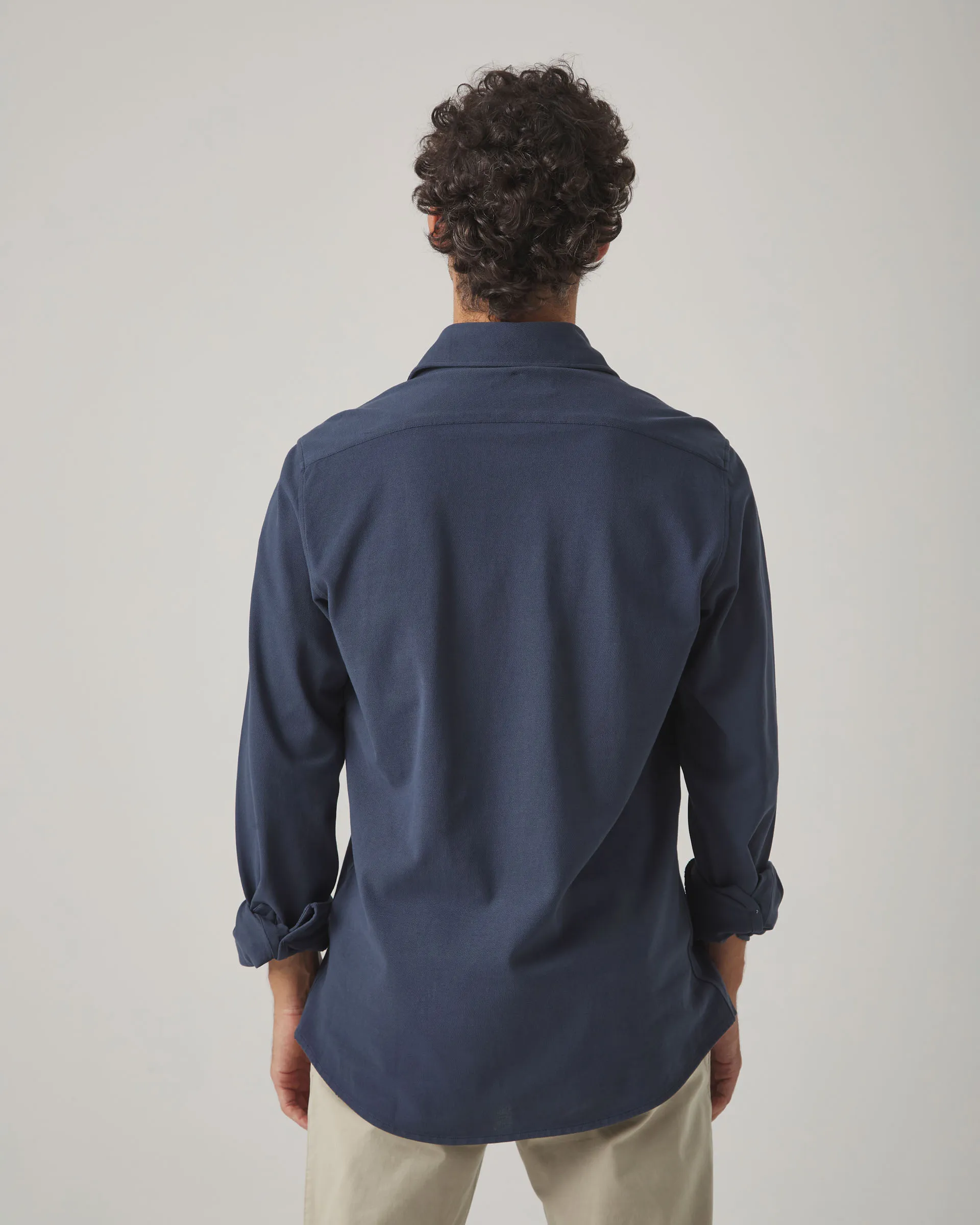 Camisa Joy Piqué Marino Oscuro - Image 3