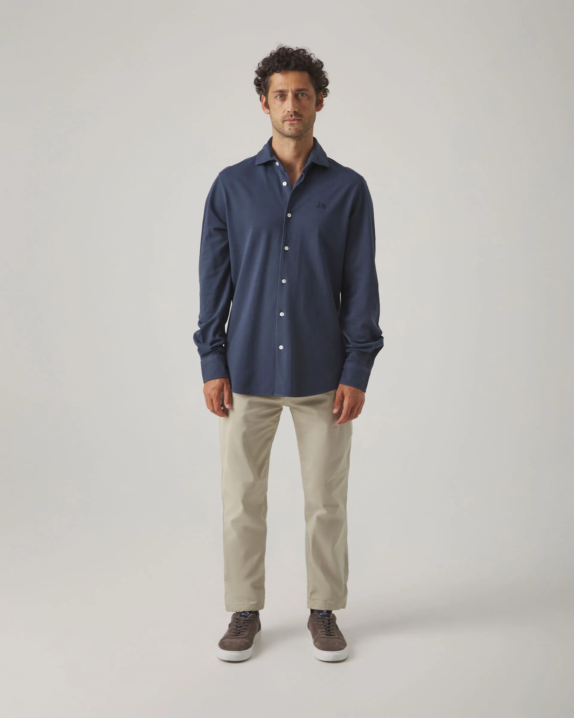 Camisa Joy Piqué Marino Oscuro - Image 4