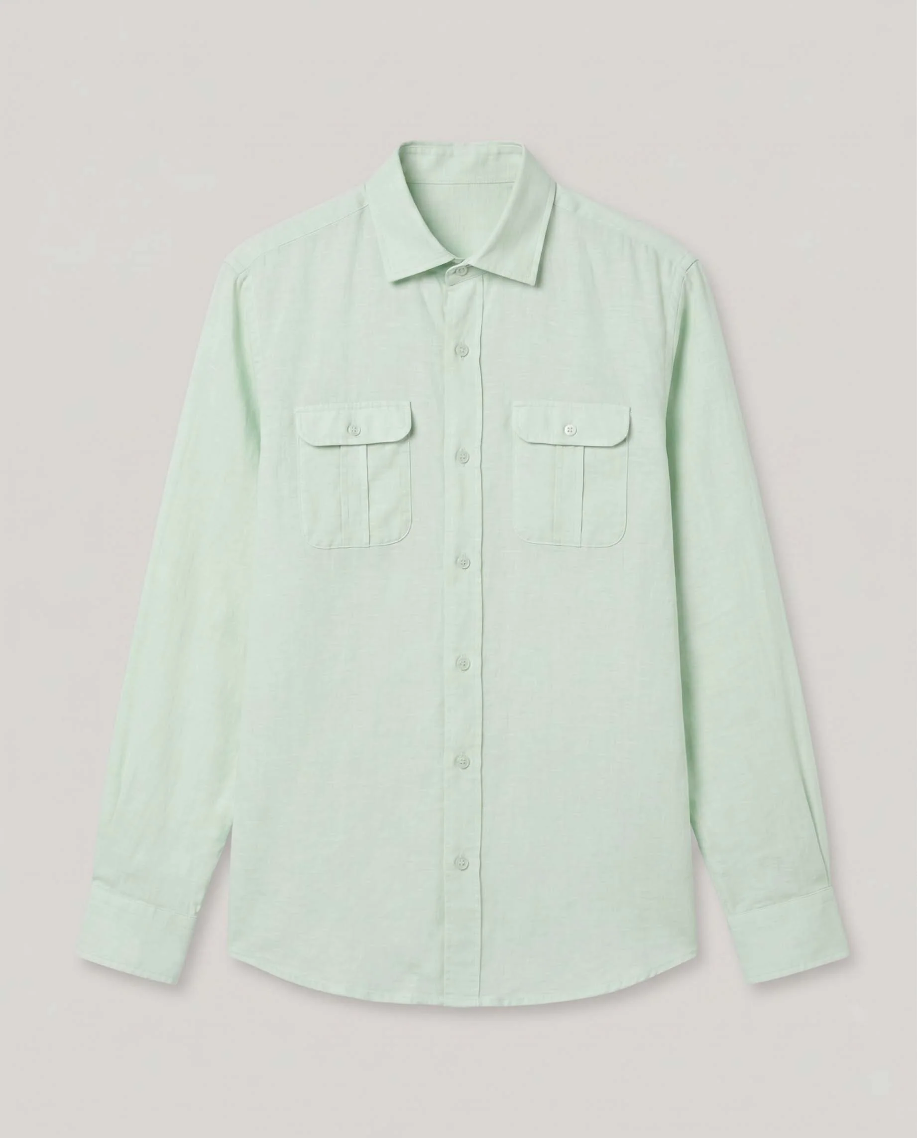 Camisa Li-Co Pocket Verde Grisáceo - Image 4