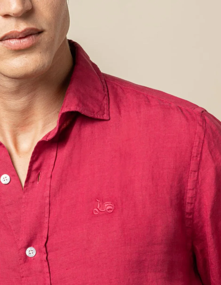 Camisa linen cereza - Image 2