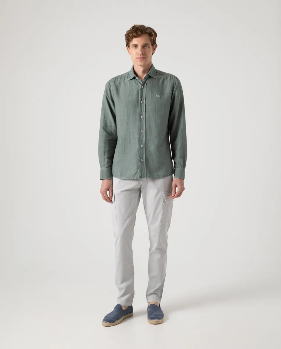 Camisa Linen Khaki - Image 4