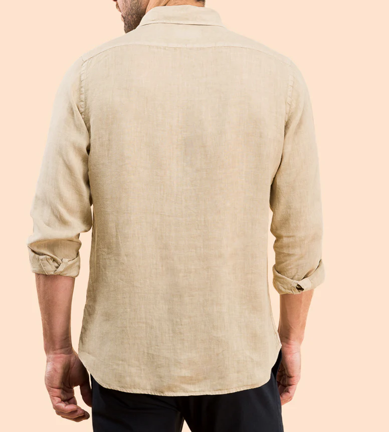 Camisa lino arena - Image 2