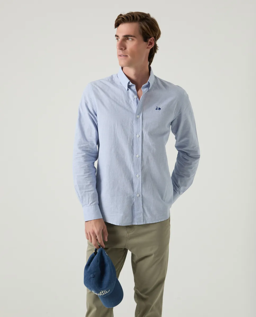 Camisa Mil Cuadros Azul Denim - Image 5