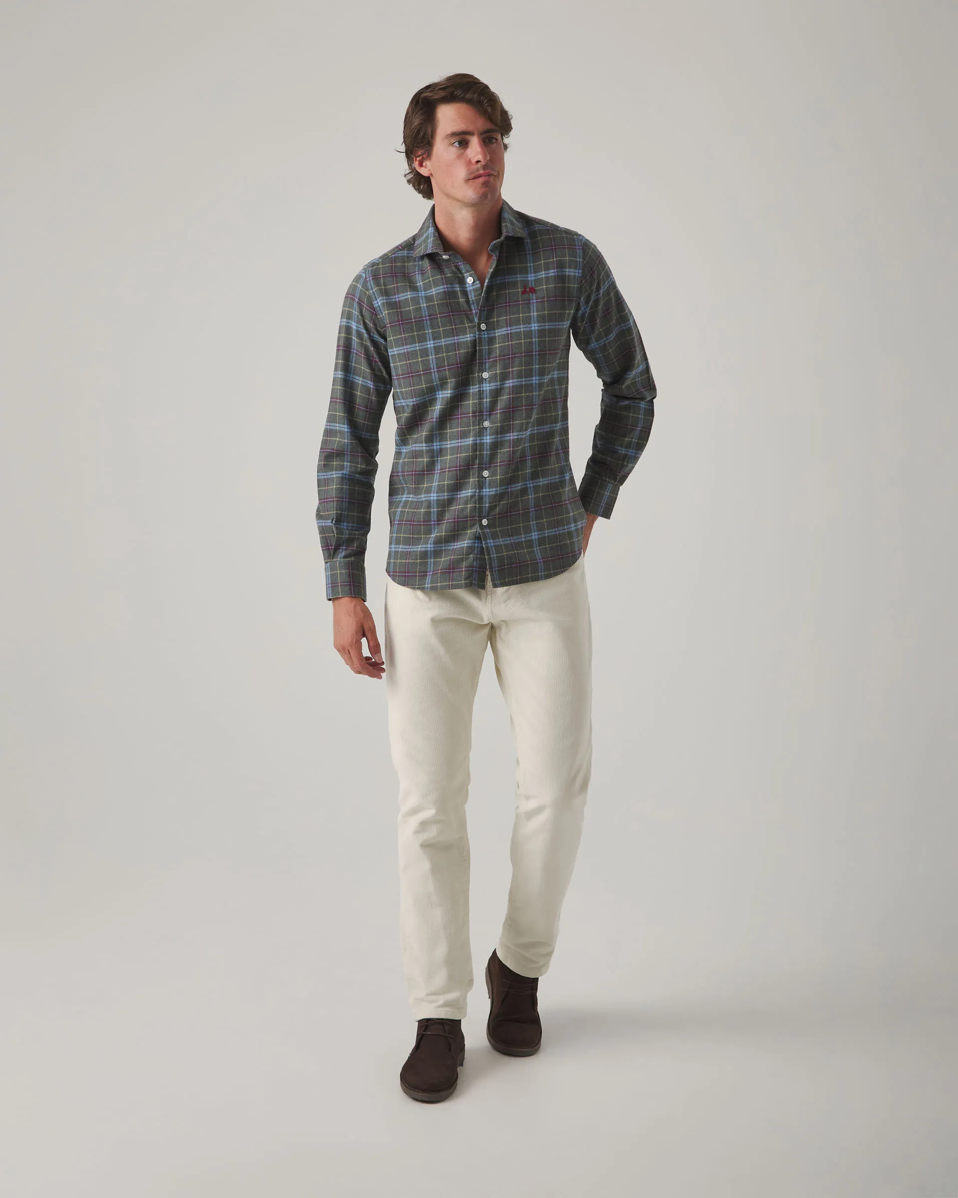 Camisa Moss Tartán Khaki - Image 4