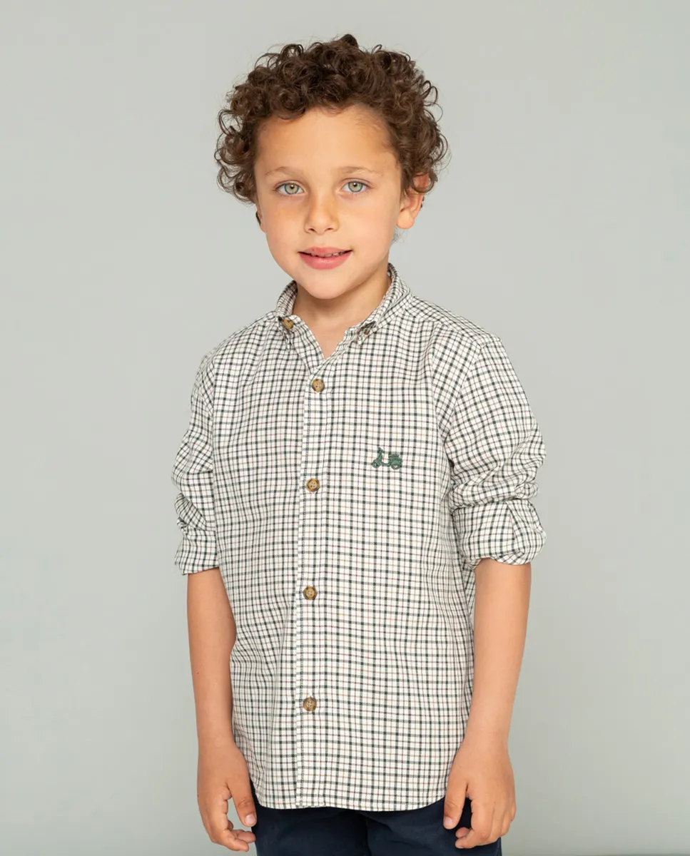 Camisa niño classic viyela verde - Image 4