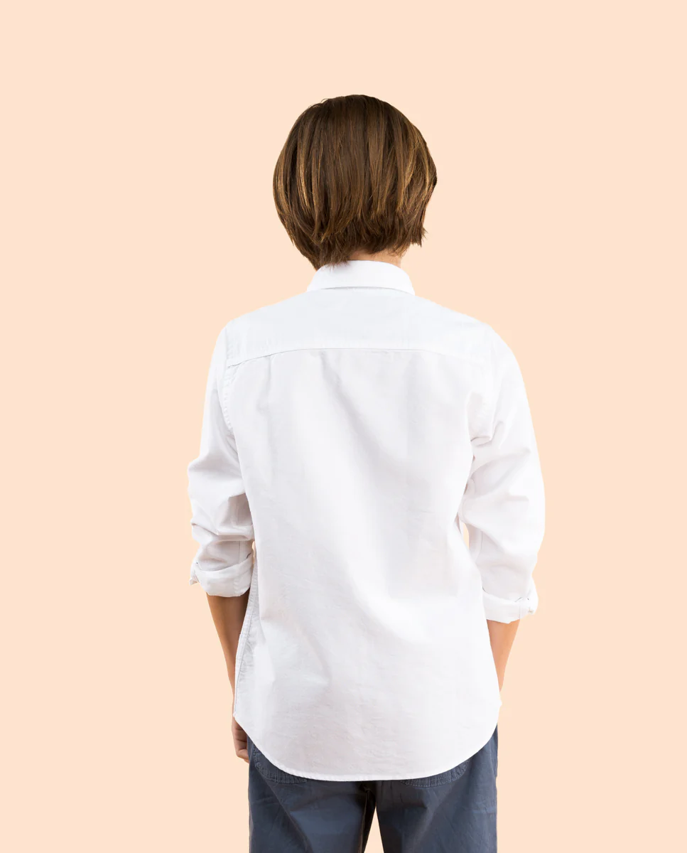 Camisa niño oxford blanco - Image 3