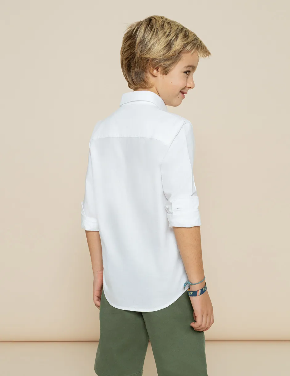 CAMISA NIÑO OXFORD BLANCO - Image 3