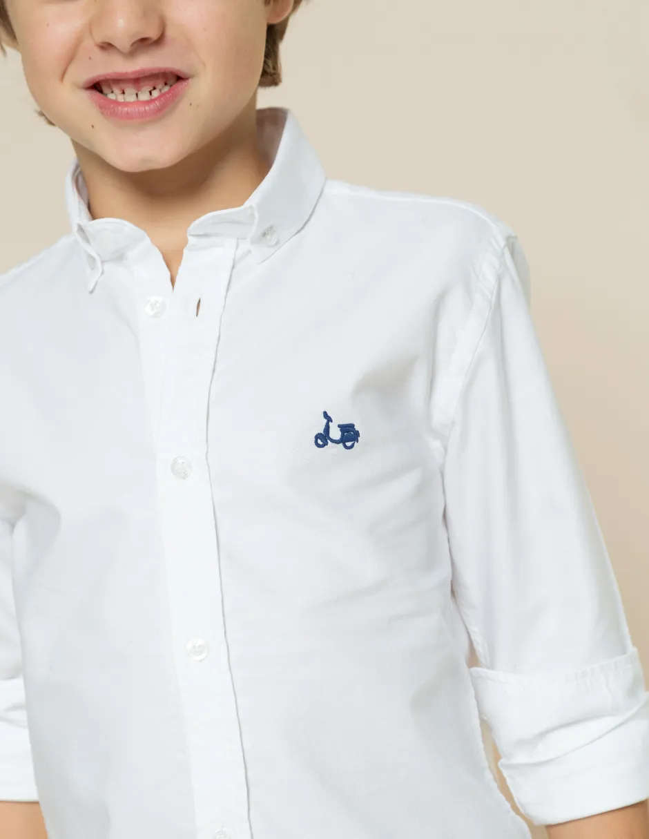 CAMISA NIÑO OXFORD BLANCO - Image 4