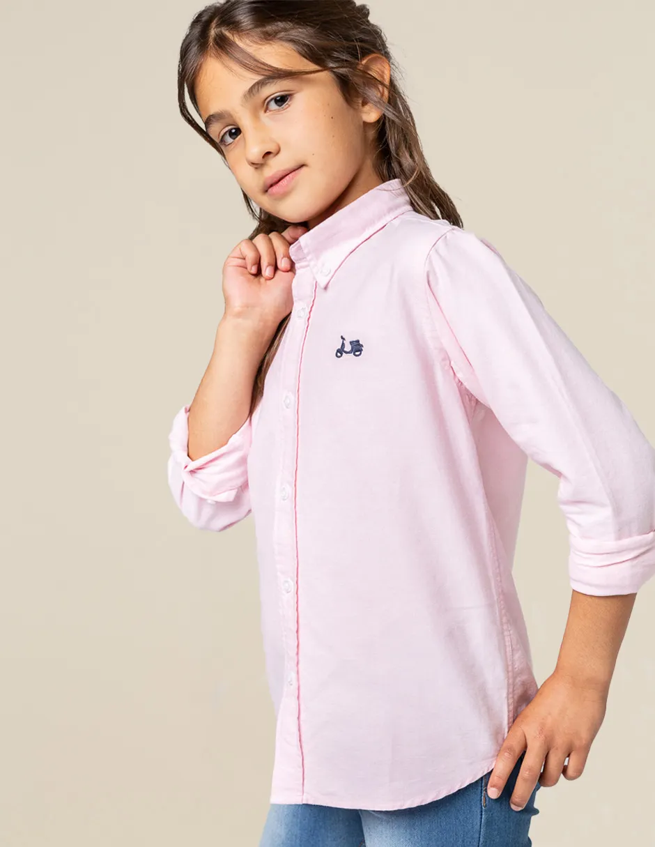 CAMISA NIÑO OXFORD ROSA - Image 3