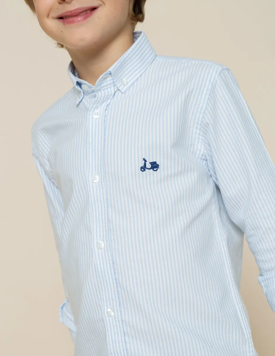 CAMISA NIÑO OXFORD RAYAS AZULES - Image 4