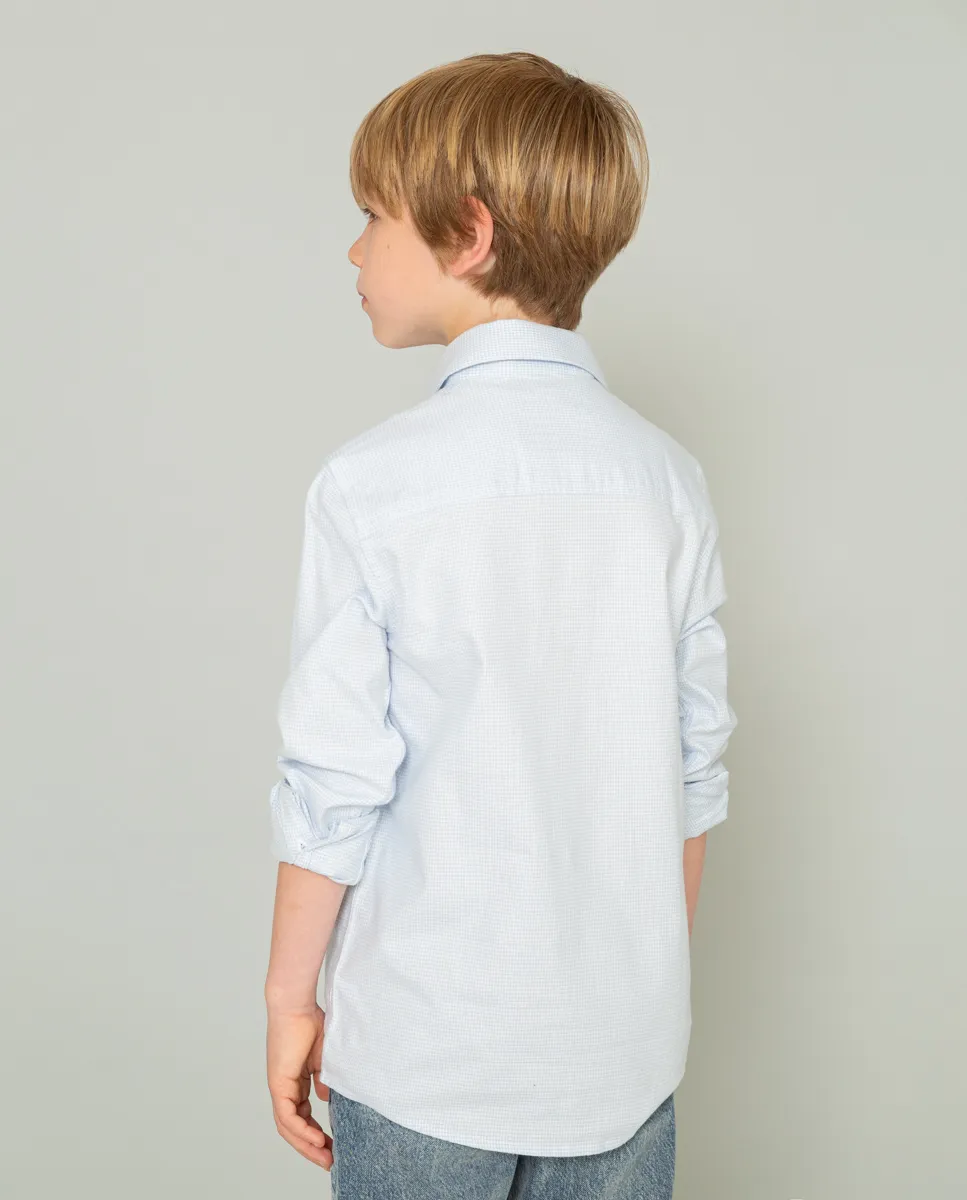 Camisa Niño Polera Gallo Celeste - Image 3