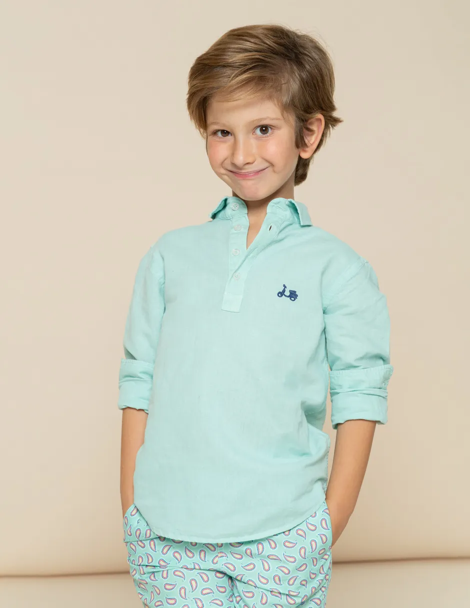 CAMISA NIÑO POLERA LISSOME LI-CO MENTA - Image 4
