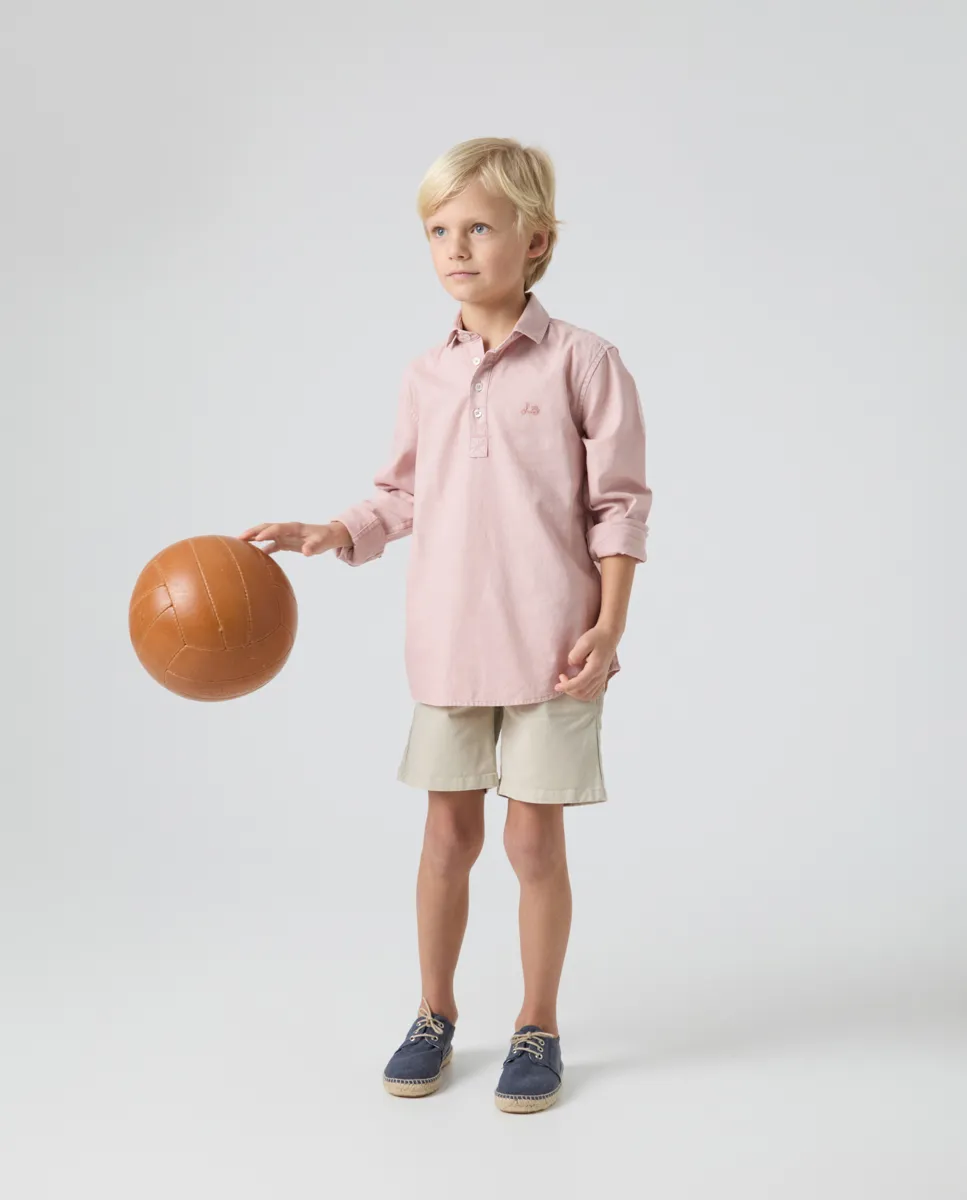 Camisa Niño Polera Lissome Li-Co Rosa Claro - Image 6