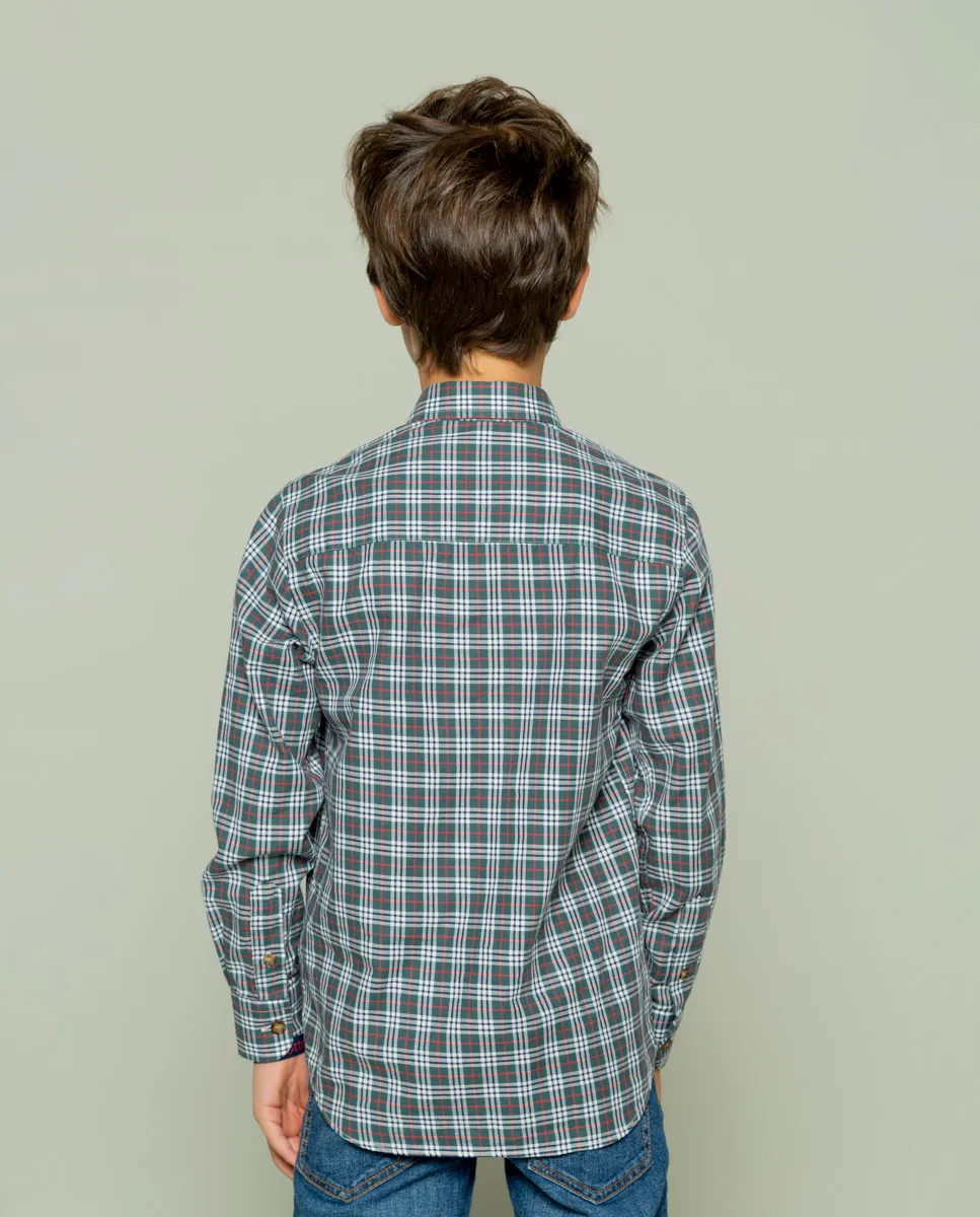 Camisa niño safari verde - Image 3