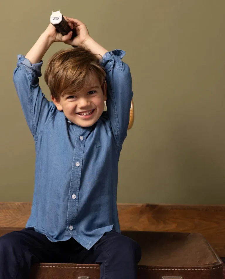 CAMISA NIÑO TENCEL DENIM - Image 3