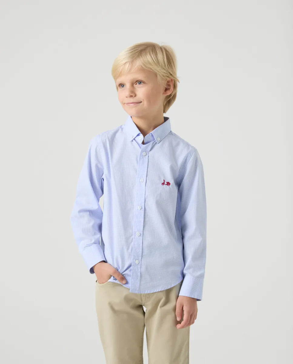 Camisa Niño Vichy Celeste - Image 5