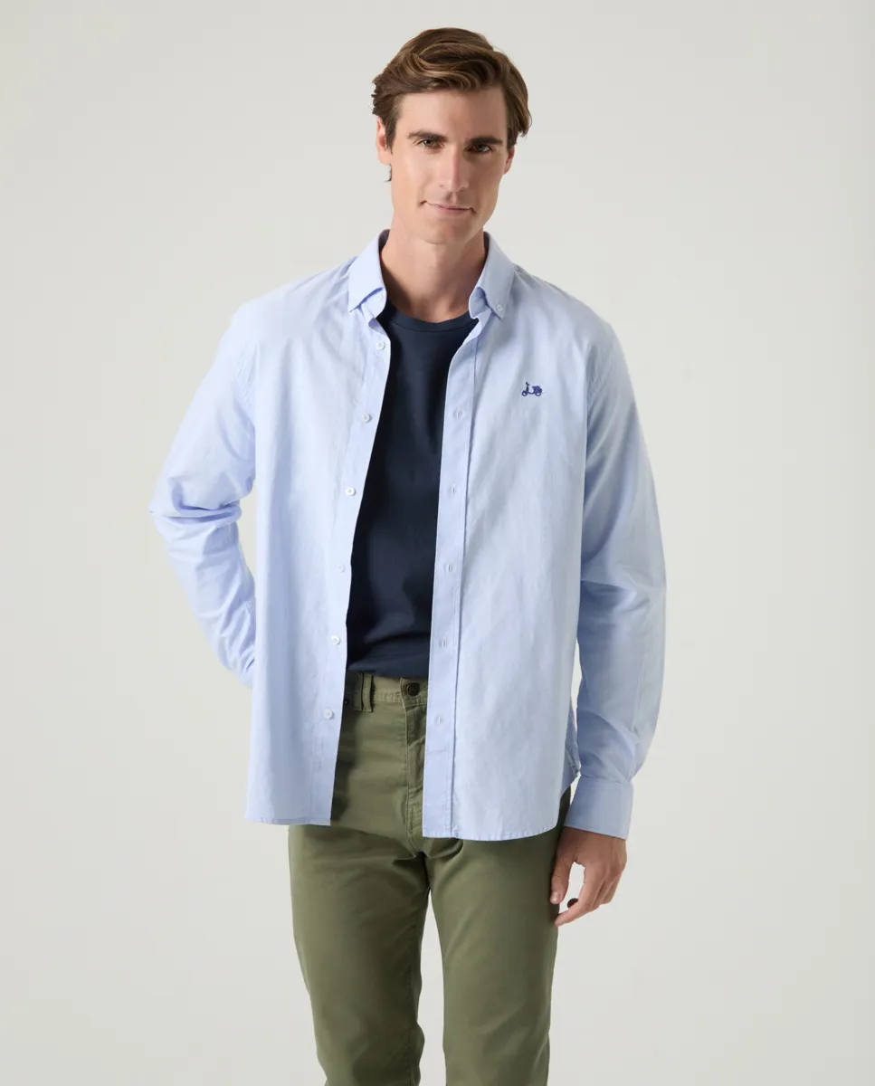 Camisa Oxford Celeste - Image 5