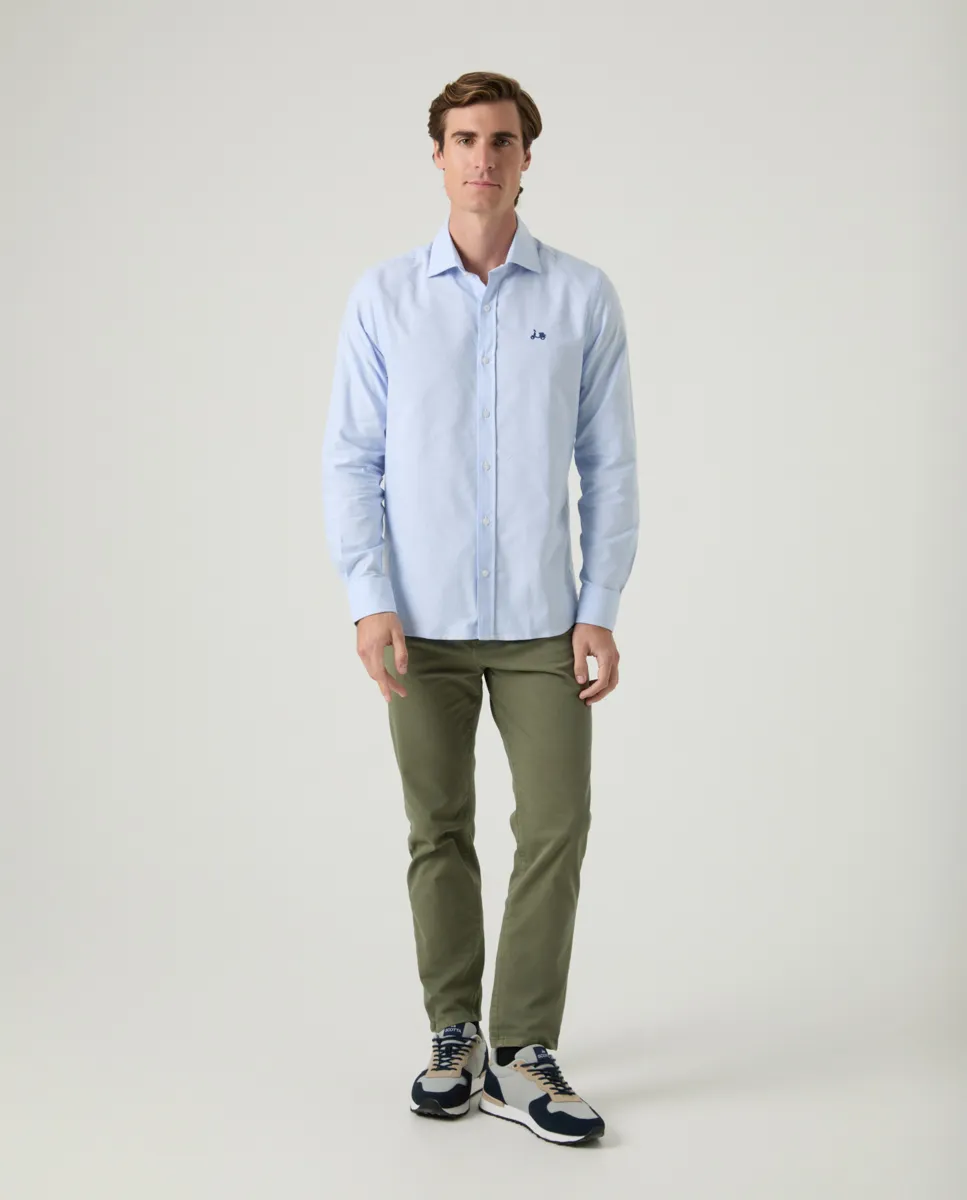Camisa Oxford Classic Celeste - Image 4
